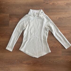 Prana Mattea Chevron Knit Cowl Neck Sweater